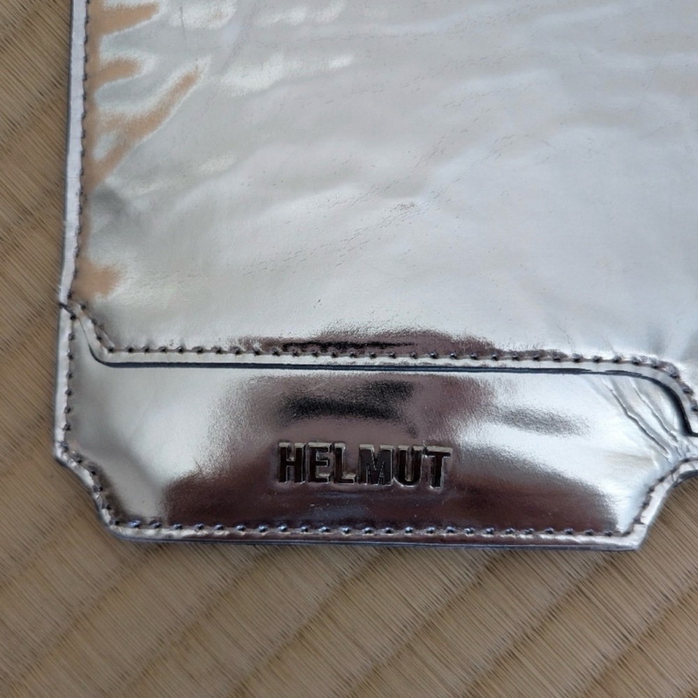 Helmut Lang Folder Clutch In Silver